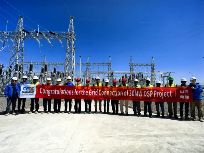 Project team at the Dekemhare grid-connection ceremony