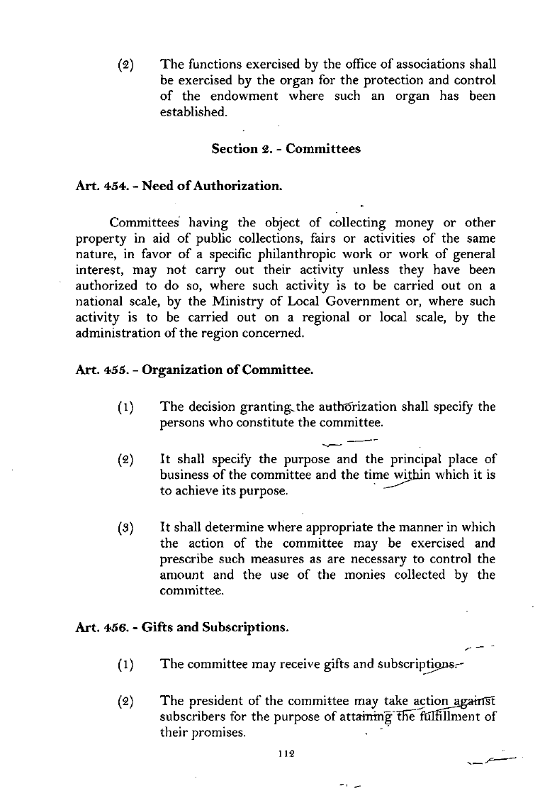 Scanned page 129 from Civil Code