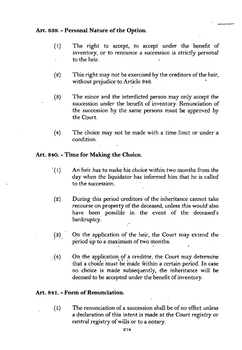 Scanned page 231 from Civil Code