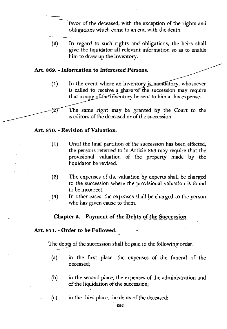 Scanned page 239 from Civil Code