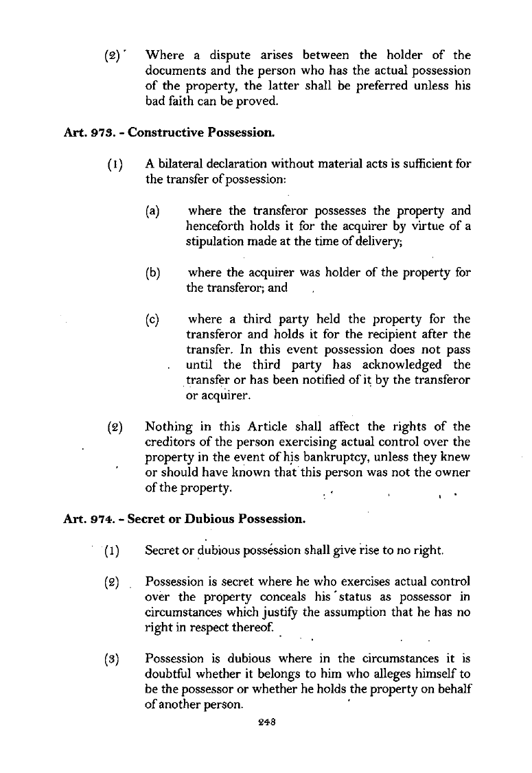 Scanned page 265 from Civil Code