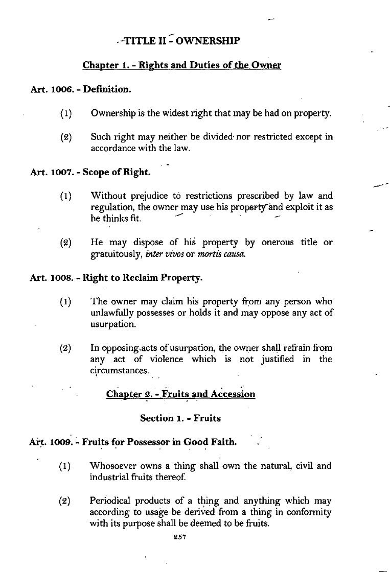 Scanned page 274 from Civil Code