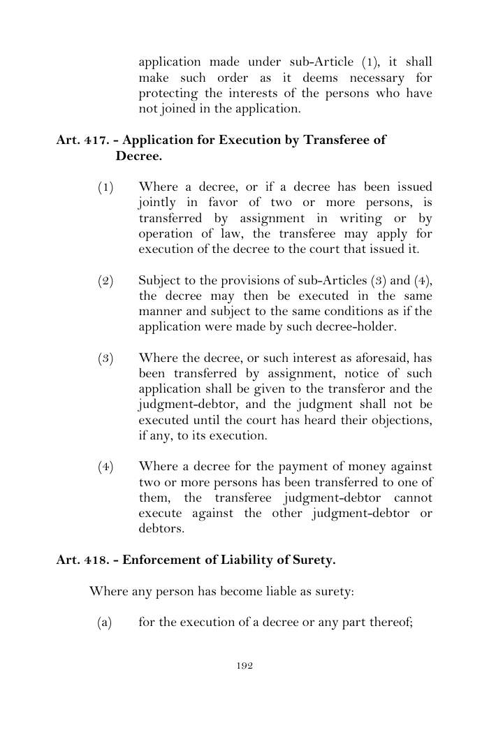 Scanned page 218 from Civil Procedure Code