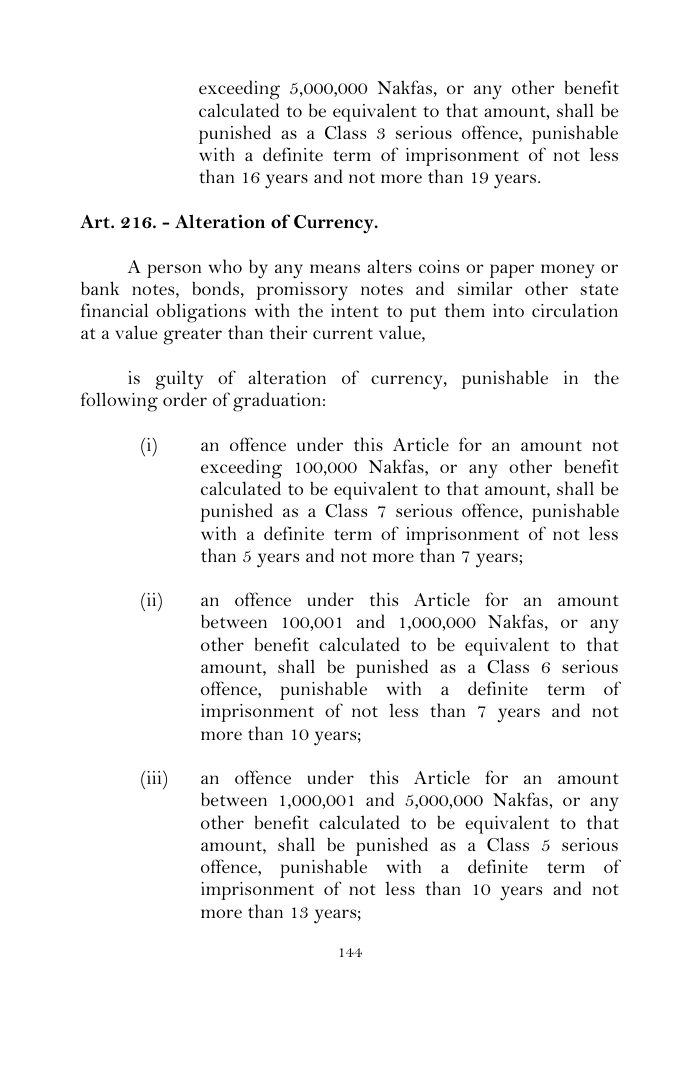 Scanned page 168 from Penal Code