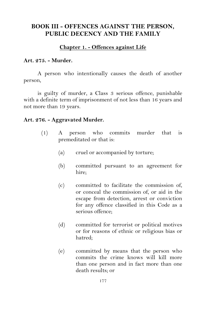 Scanned page 201 from Penal Code