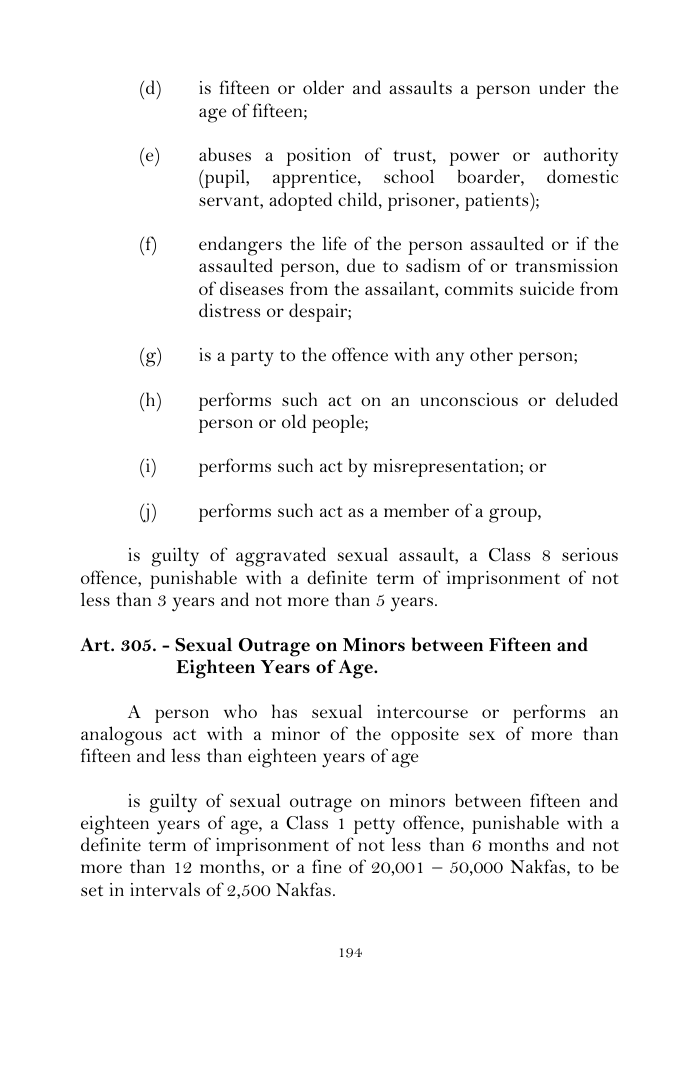 Scanned page 218 from Penal Code