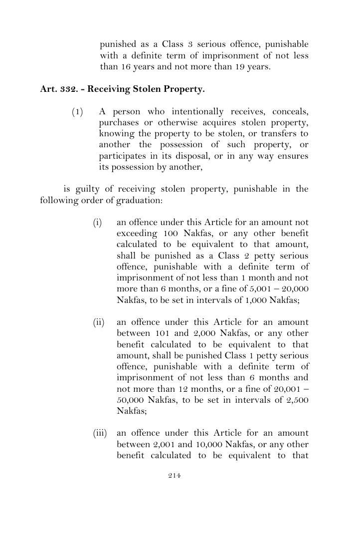 Scanned page 238 from Penal Code