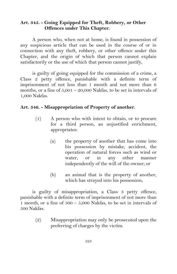 Scanned page 247 from Penal Code