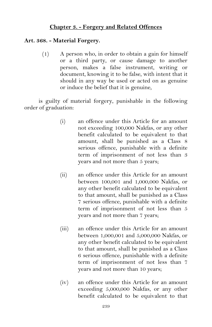 Scanned page 263 from Penal Code