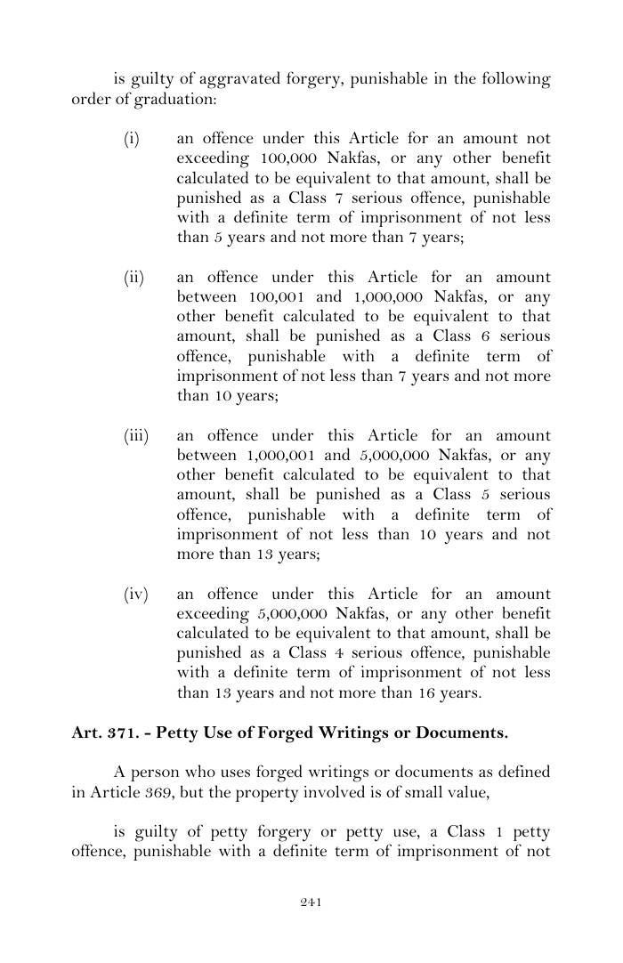 Scanned page 265 from Penal Code
