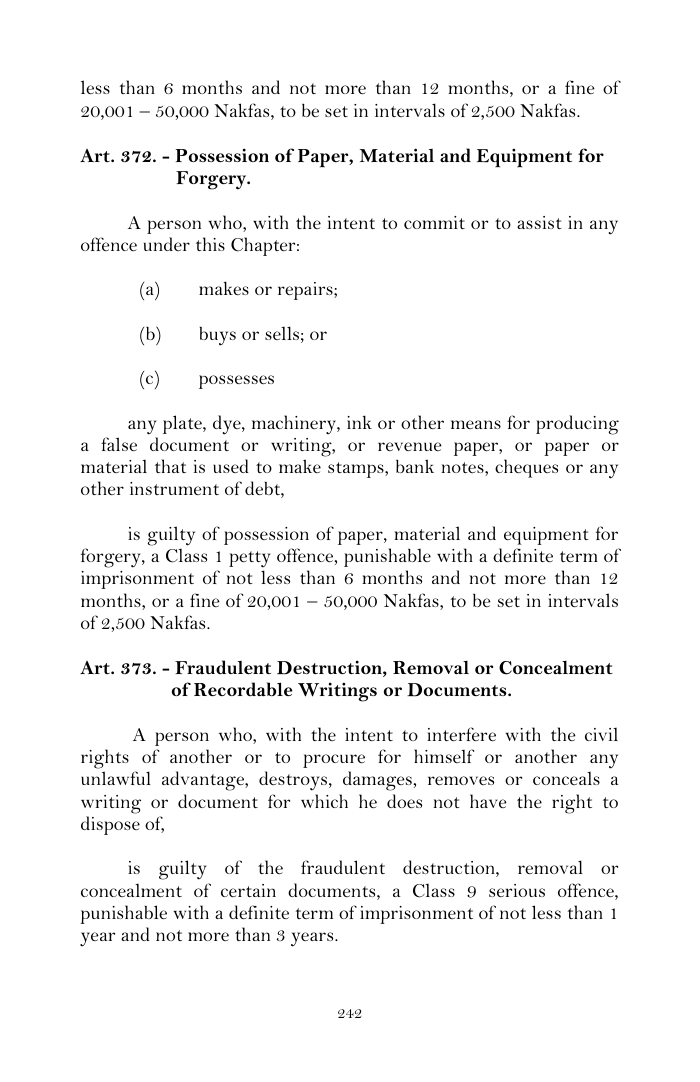Scanned page 266 from Penal Code