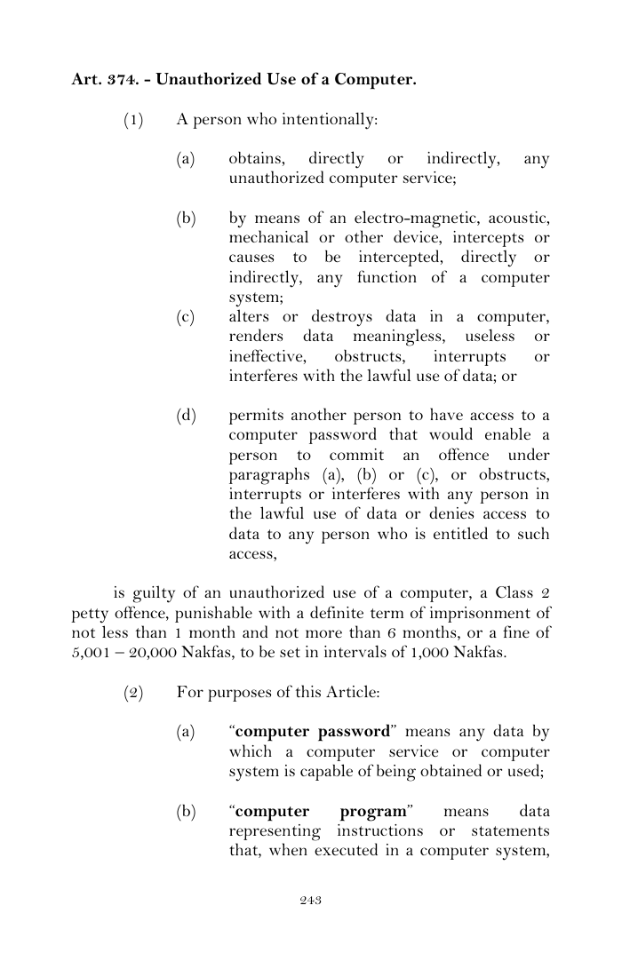 Scanned page 267 from Penal Code
